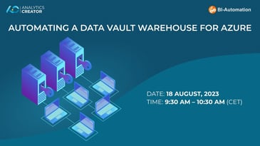 Automating a Data Vault Warehouse for Azure