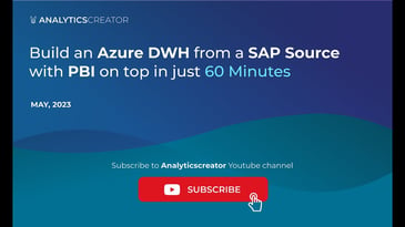 Build an Azure DWH from a SAP Source with PBI on top in just 60 Minutes