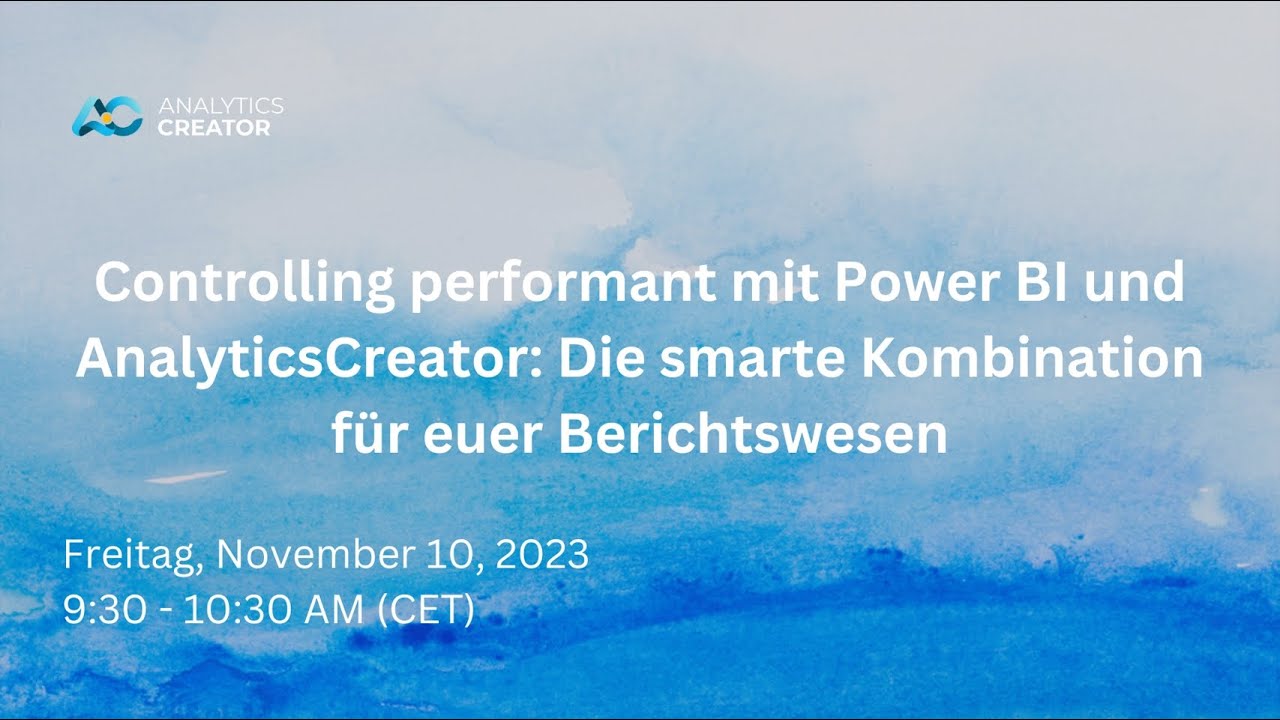 Thumbnail image for Controlling performant mit PowerBI & AC- Smarte Kombination für Berichtswesen Webinar