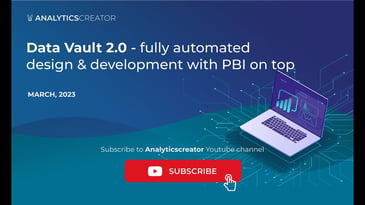Data Vault 2.0 fully automated design & development with PBI on top