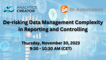 De-risking Data Management Complexity in Reporting and Controlling - Video