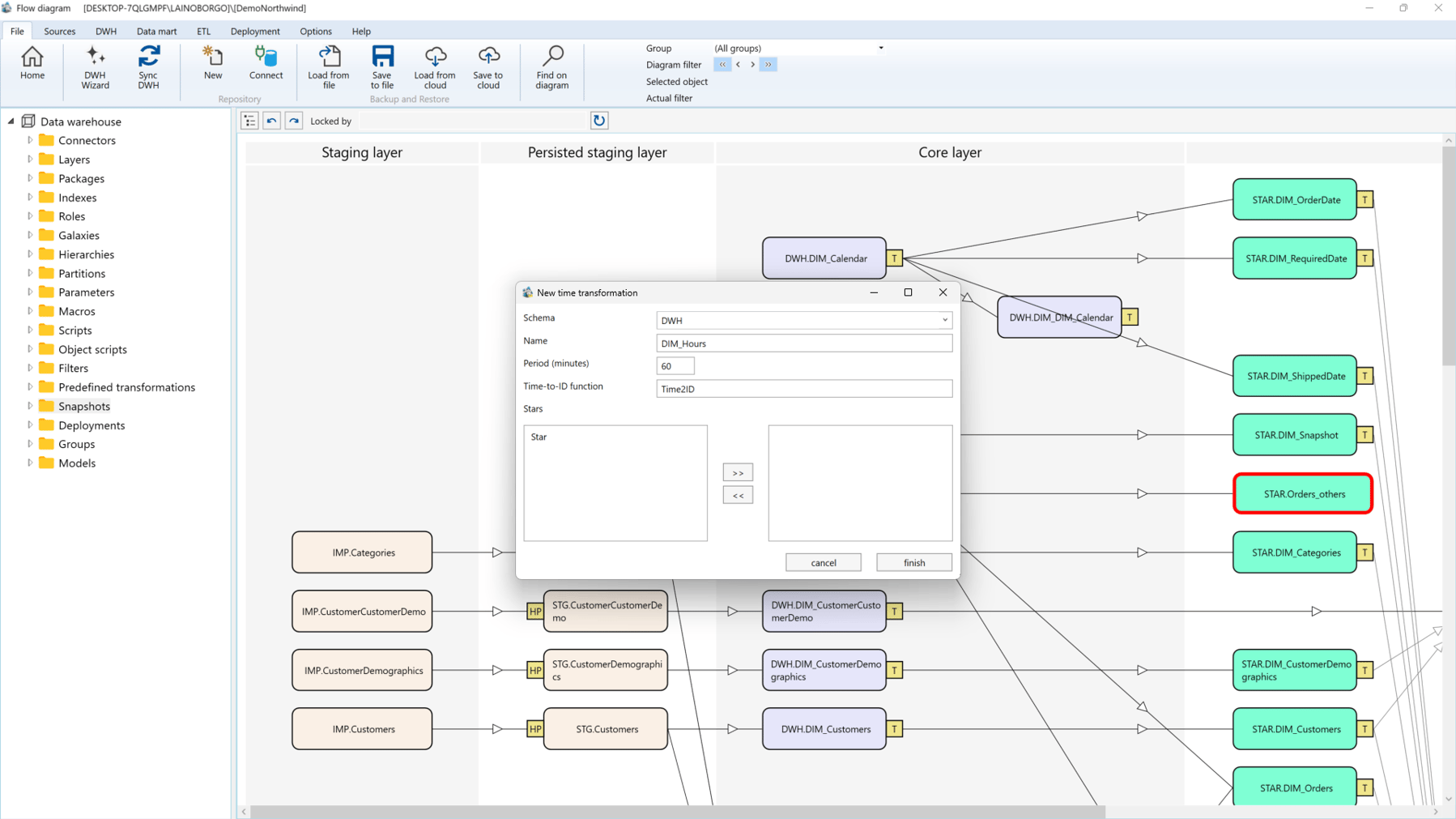 Time transformation wizard | AnalyticsCreator Docs