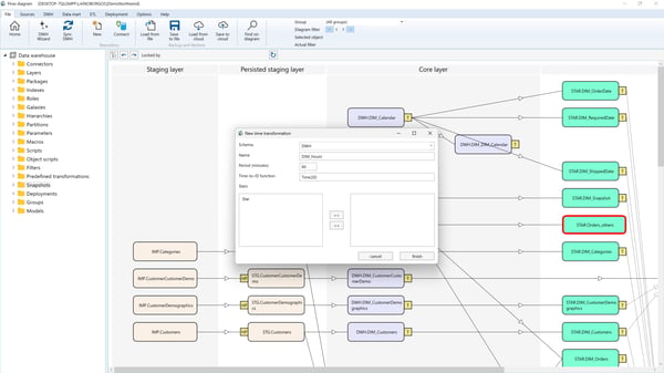 AnalyticsCreator Time Transformation Configuration