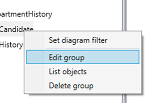Edit Group Context Menu