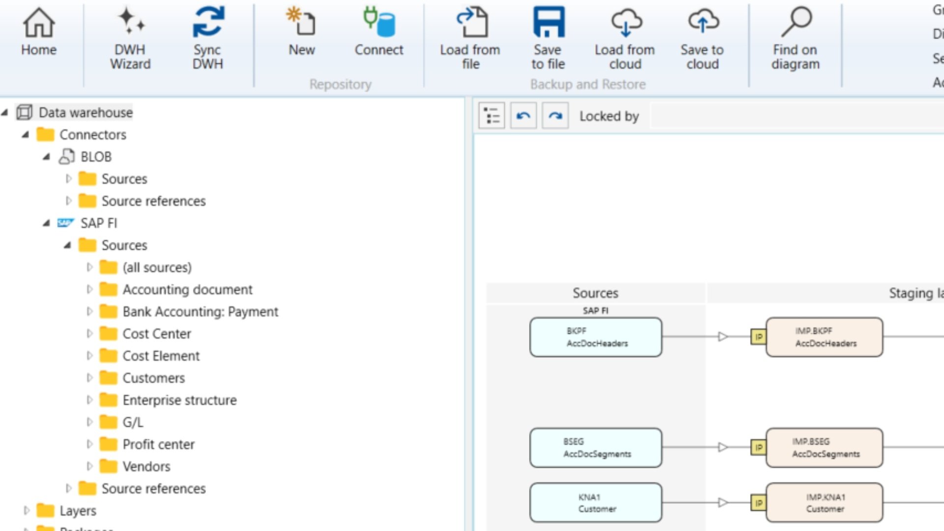 connect to SAP source