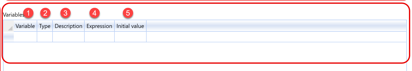 AnalyticsCreator Package page - E. Variables