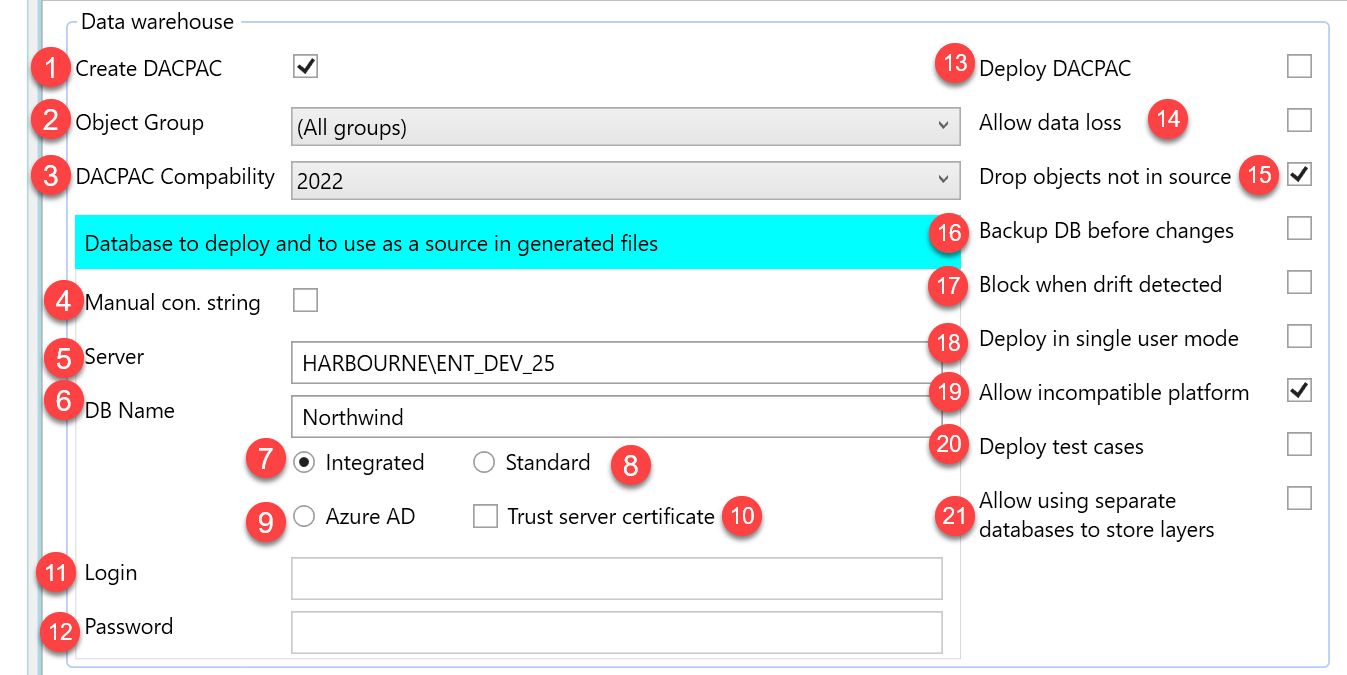 Deployment - B.1 Data warehouse