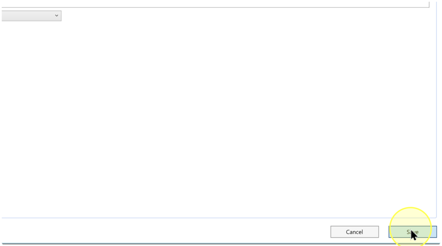 Save button highlighted beside Cancel at the bottom of the Connector page.
