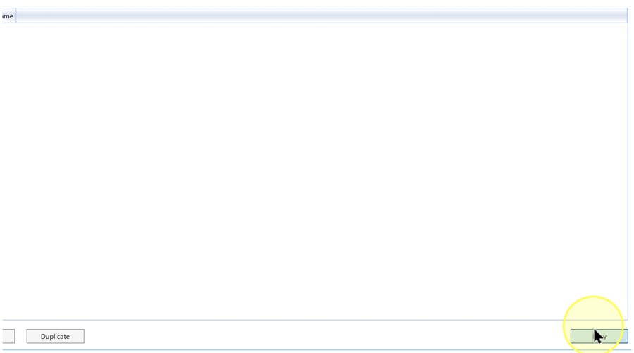 Lower part of the partition list with the New button highlighted at the bottom right.