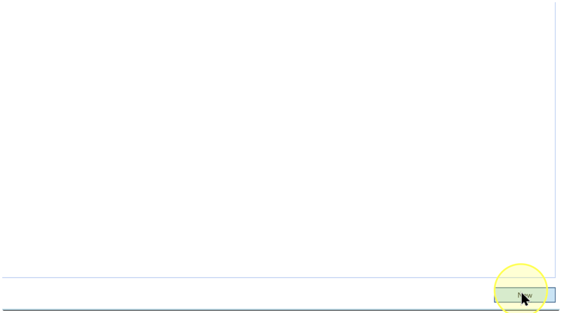 New button at the lower right of the index list.