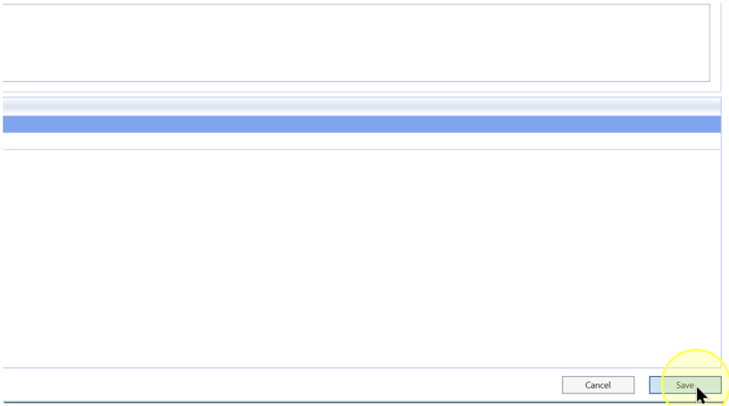 Save and Cancel buttons at the bottom of the source reference page, with Save highlighted.
