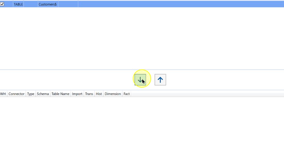Move the selected source into the configuration list