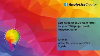 Data preparation 20 times faster for your DWH projects