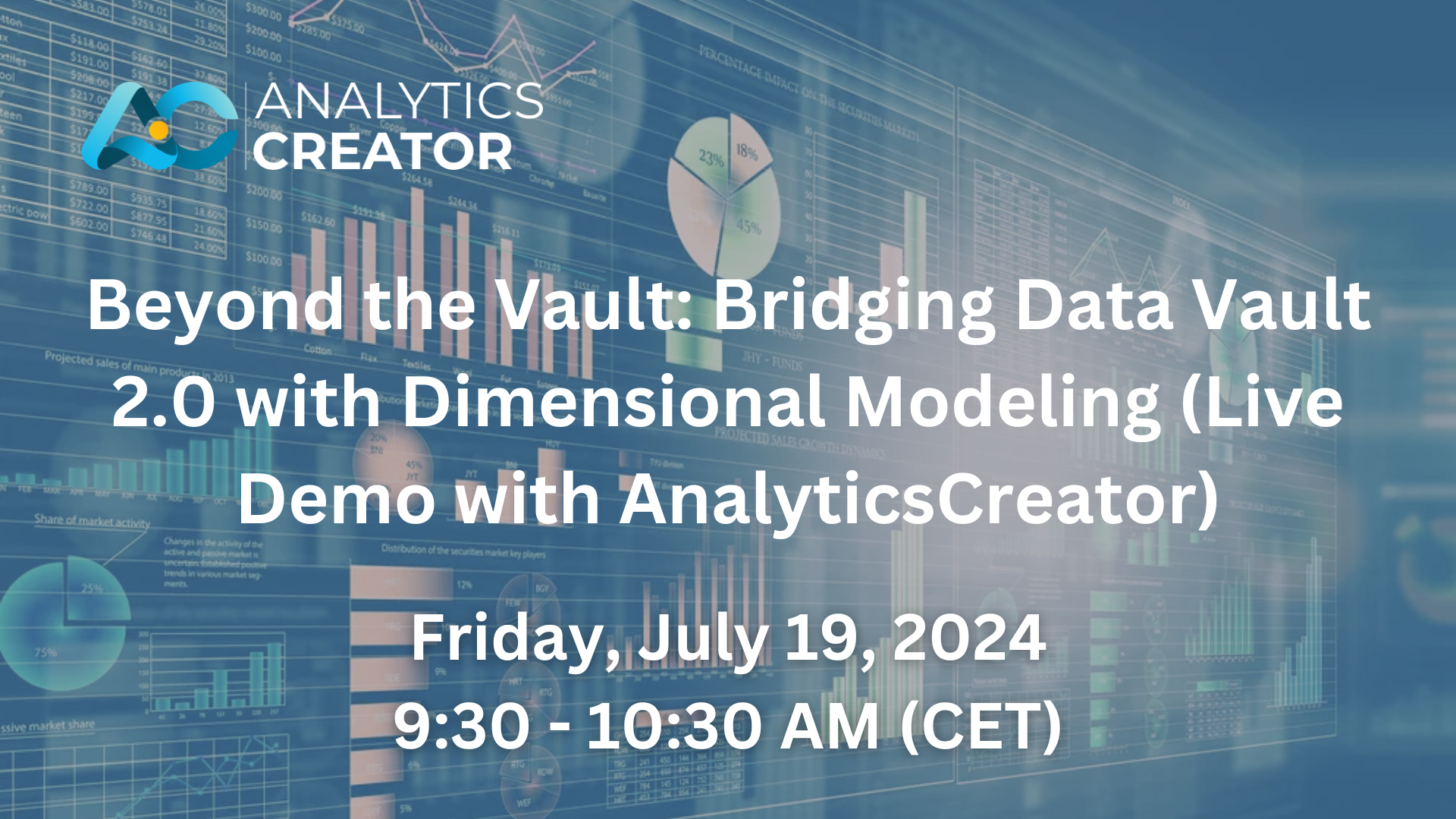 Beyond the Vault: Bridging Data Vault 2.0 with Dimensional Modeling (Live Demo with AnalyticsCreator)