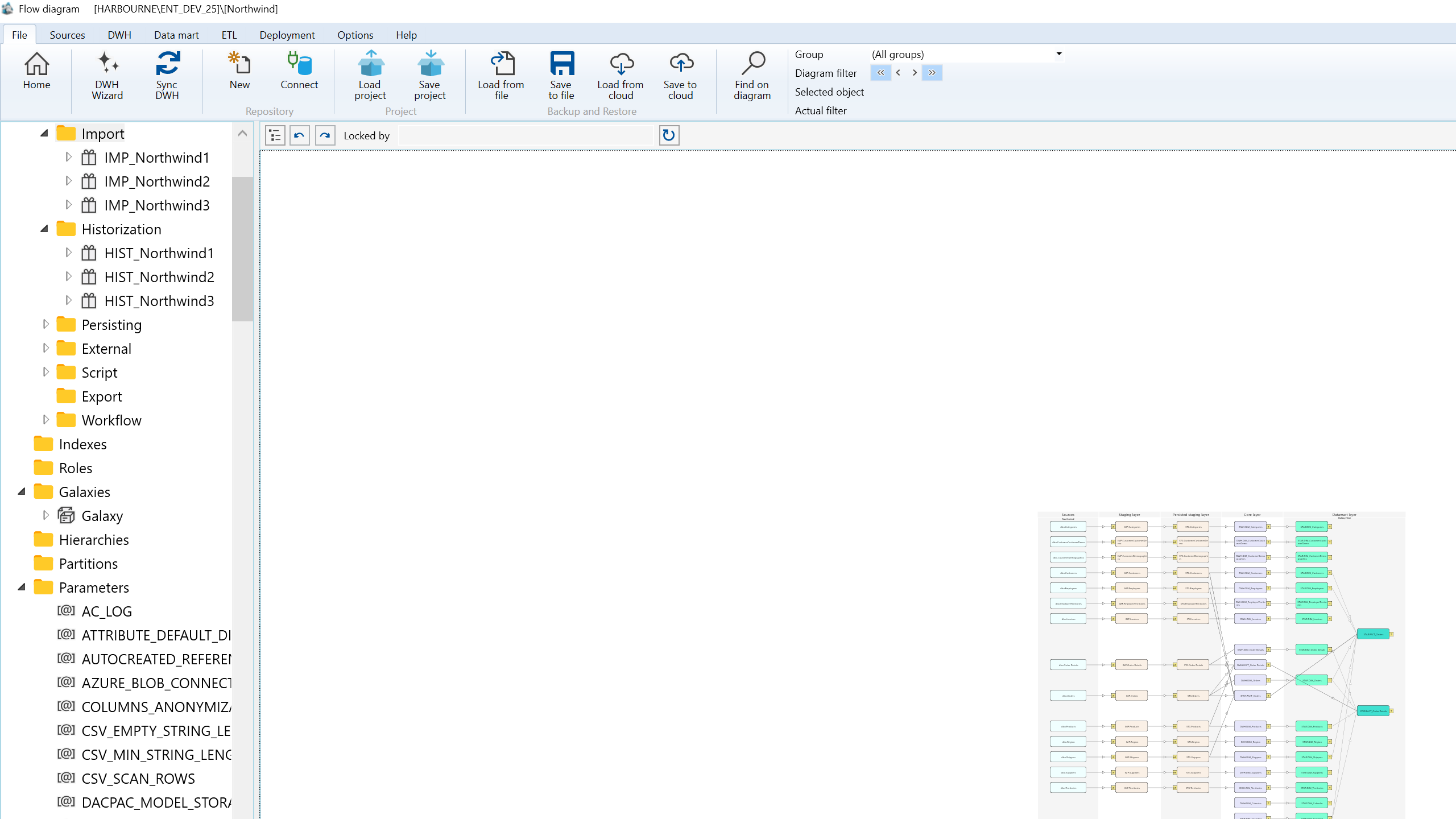 User Interface - Lists - Exports screen overview