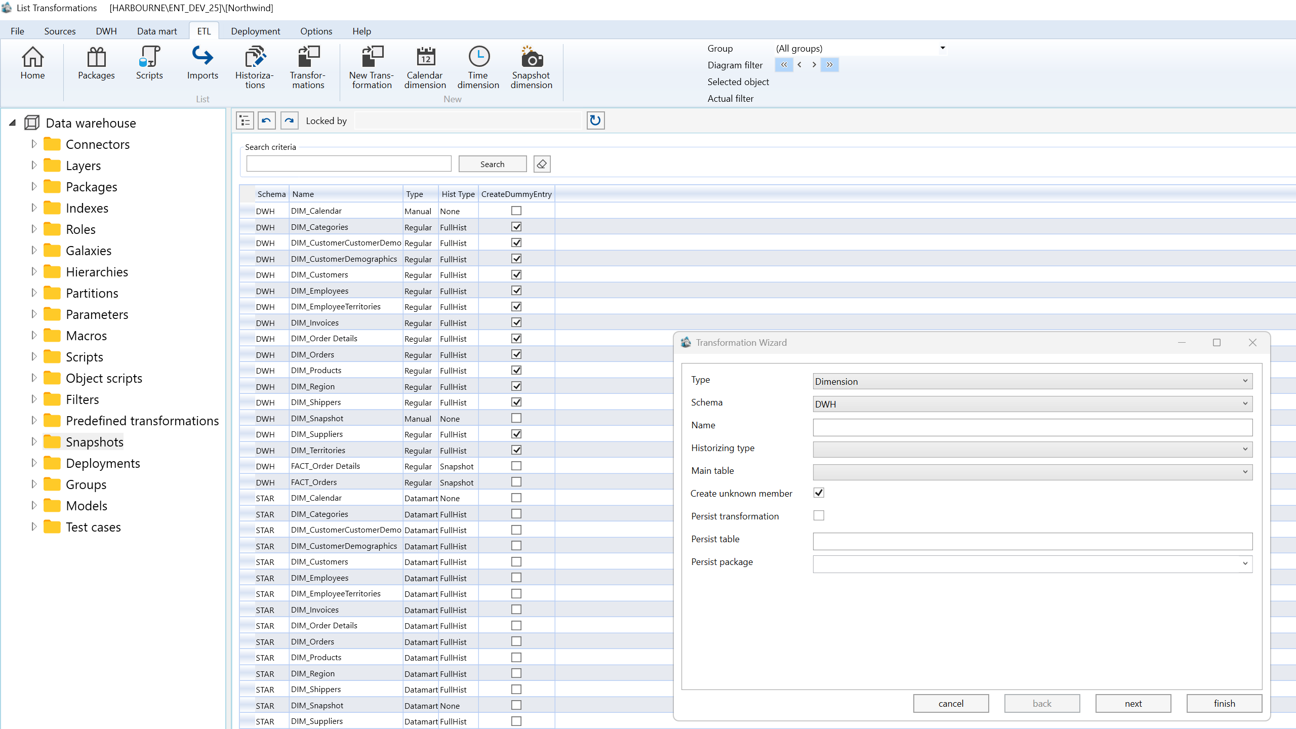 User Interface - Wizards - Run object script screen overview