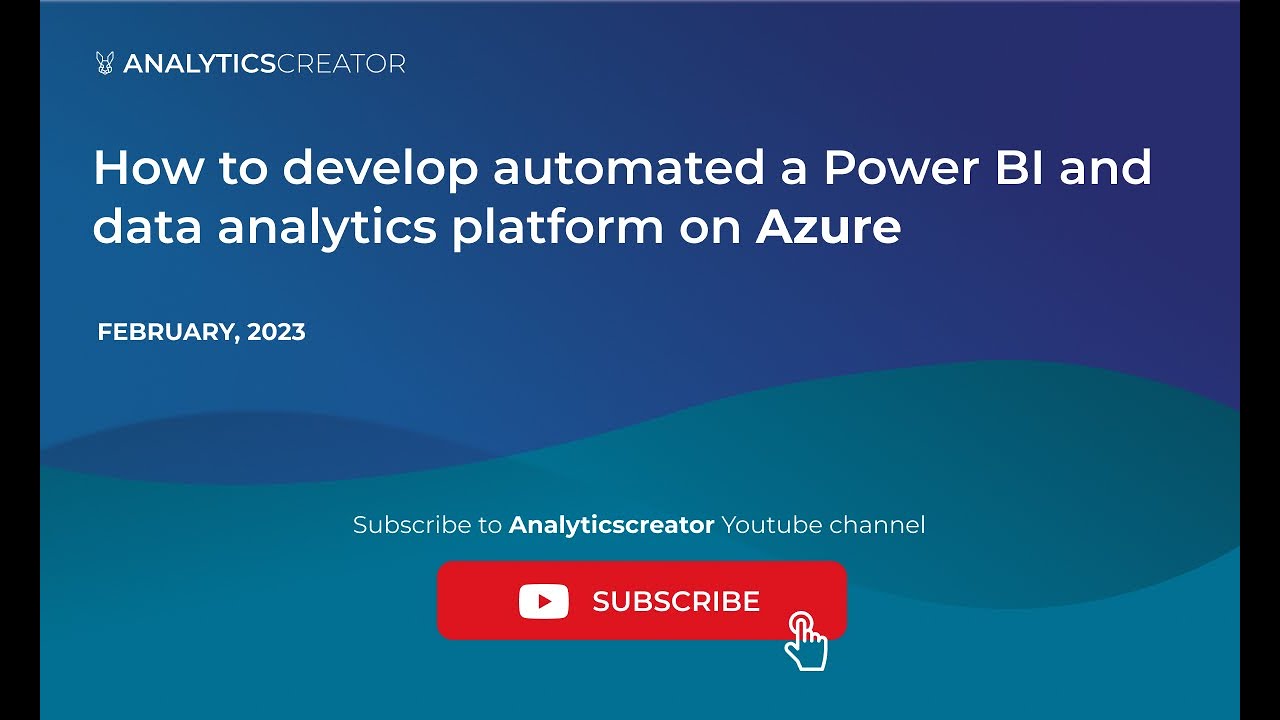 How to develop automated a Power BI and data analytics platform on Azure