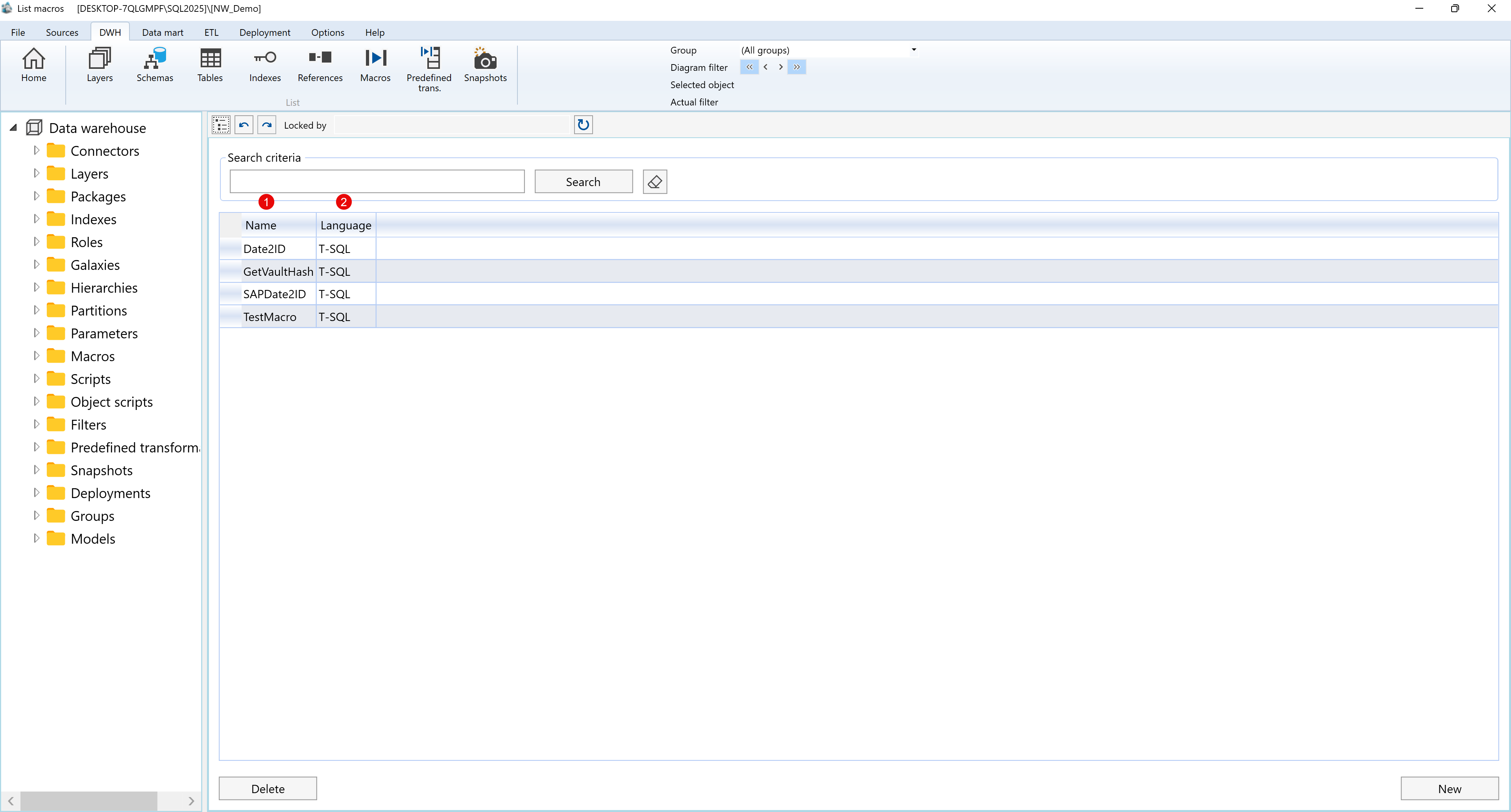 Macros List