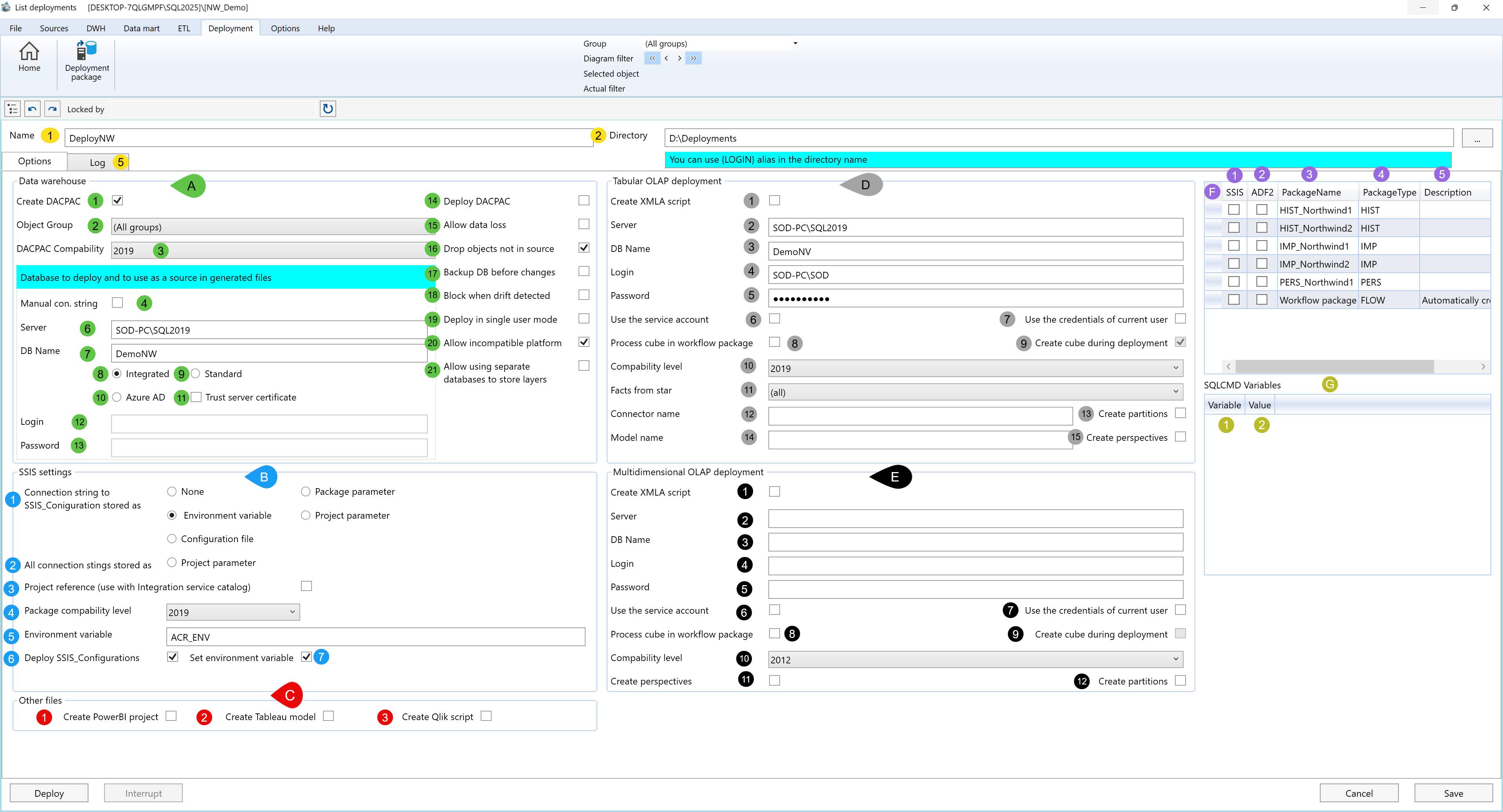 Deployment Screen Overview